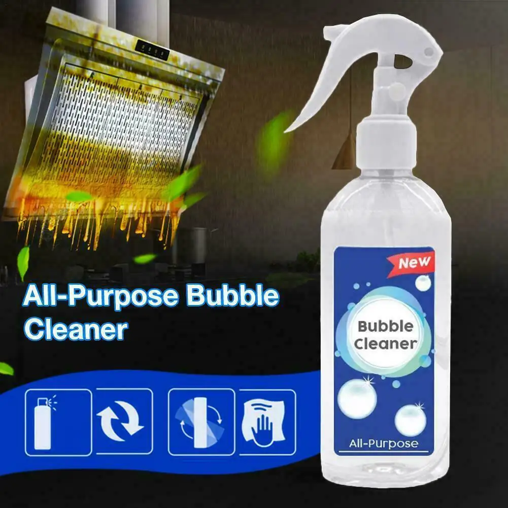 

200ml Kitchen Cleaner Grease Oil Remover Multi-Purpose Bubble Cleaner Cleaning Detergent Household Cleaning Liquid Kitchen Tools