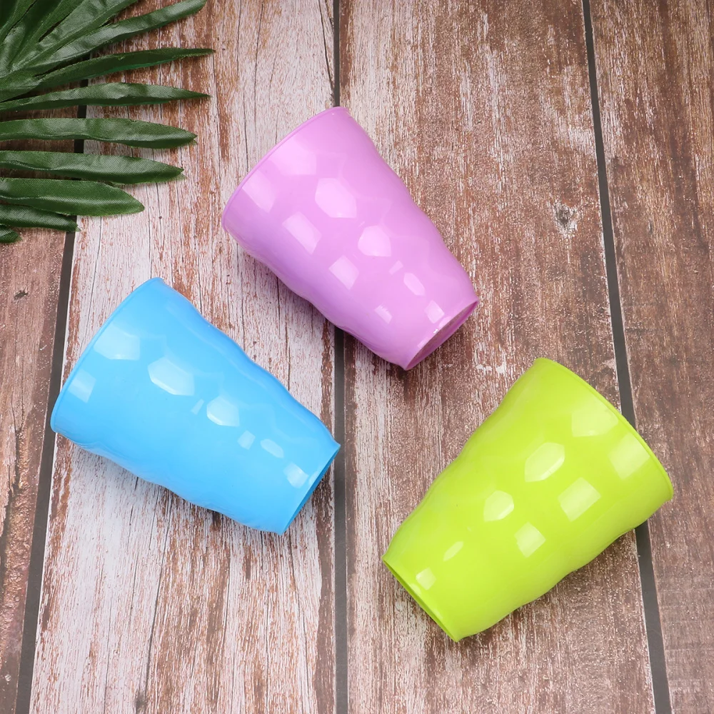 

3Pcs Straw Cup Creative Drinking Mug Without Lid for Water Coffee (Random Color)