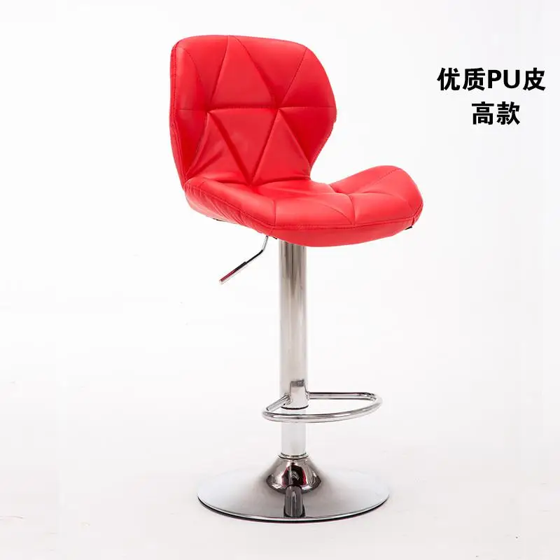 Новинка 20%, барные стулья, барный стул, вращающийся подъемный стул, высокие табуреты для дома, модный креативный красивый стул, вращающийся стул - Цвет: A Red