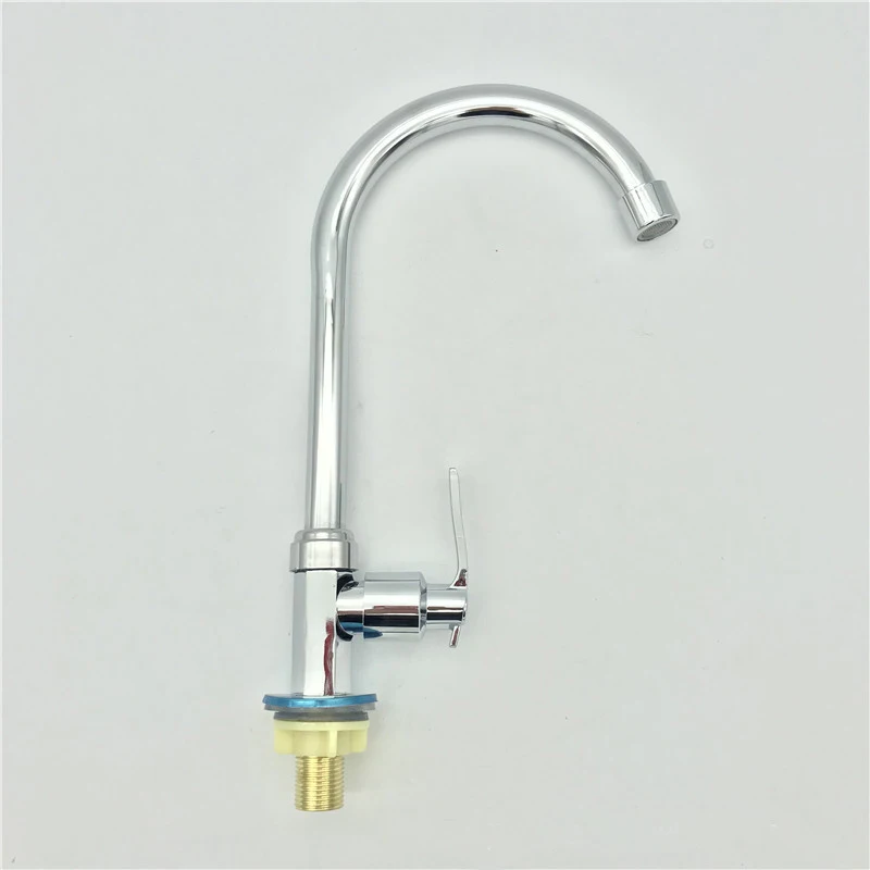 

Шестиугольный смеситель из цинкового сплава, кухонный кран с одним изгибом, в американском стиле