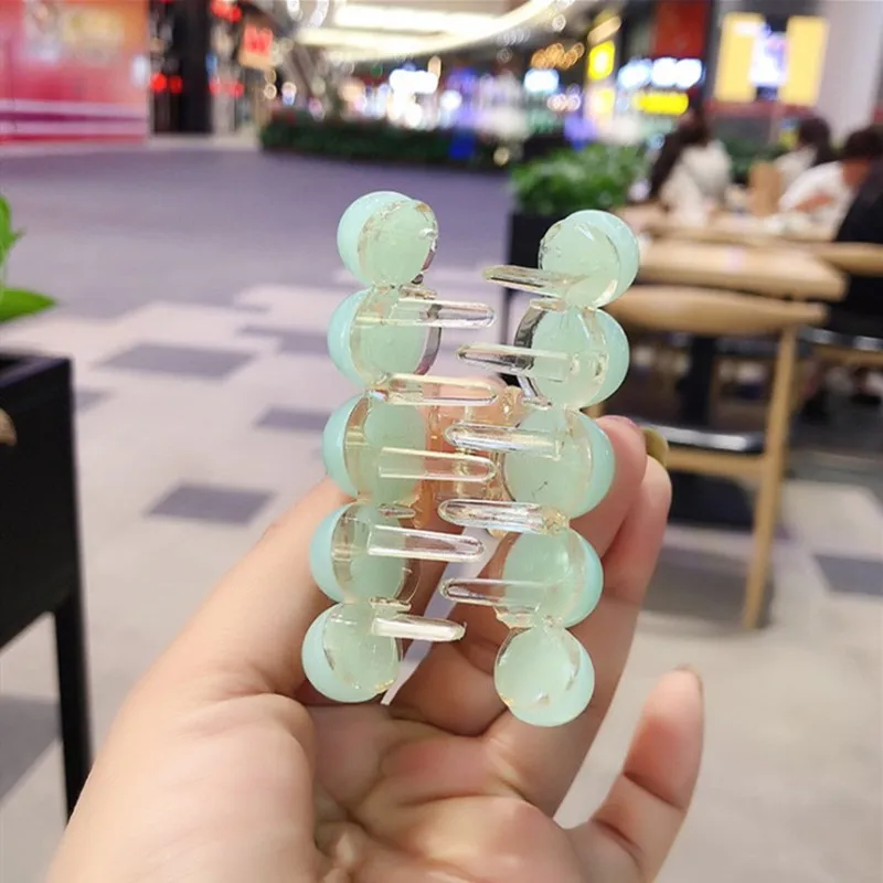 

1pcs New Fashion Small Fresh Ins Hairpin Korean Hair Accessories Overhead Clip Hairpin Jelly Color Small Grip Clip Paw Bangs