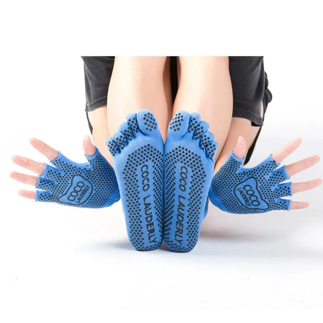 Женские повседневные мягкие дышащие перчатки с буквенным принтом и носки для