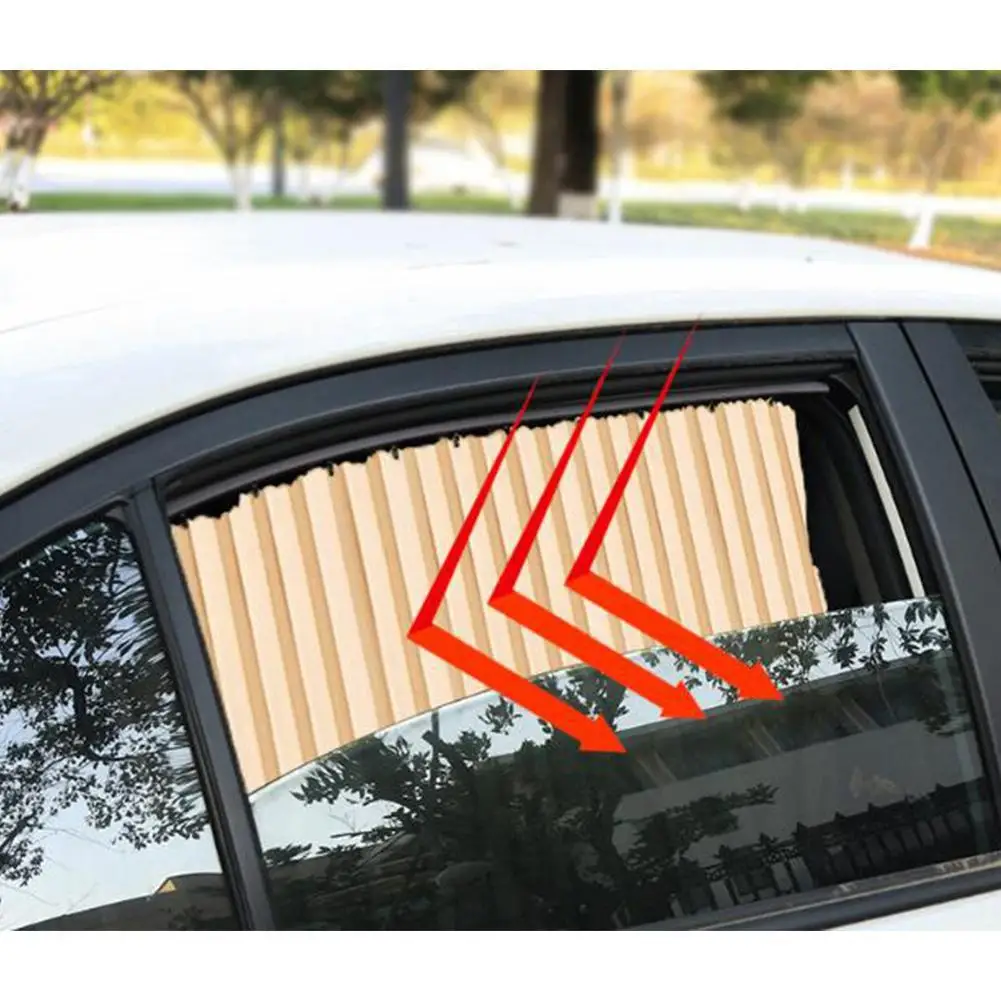 

2 PCS/4 PC Universal Car Window Sun Shade Curtain Louver Folds Magnetic Adsorption Automotive Curtain Automobile Accessories