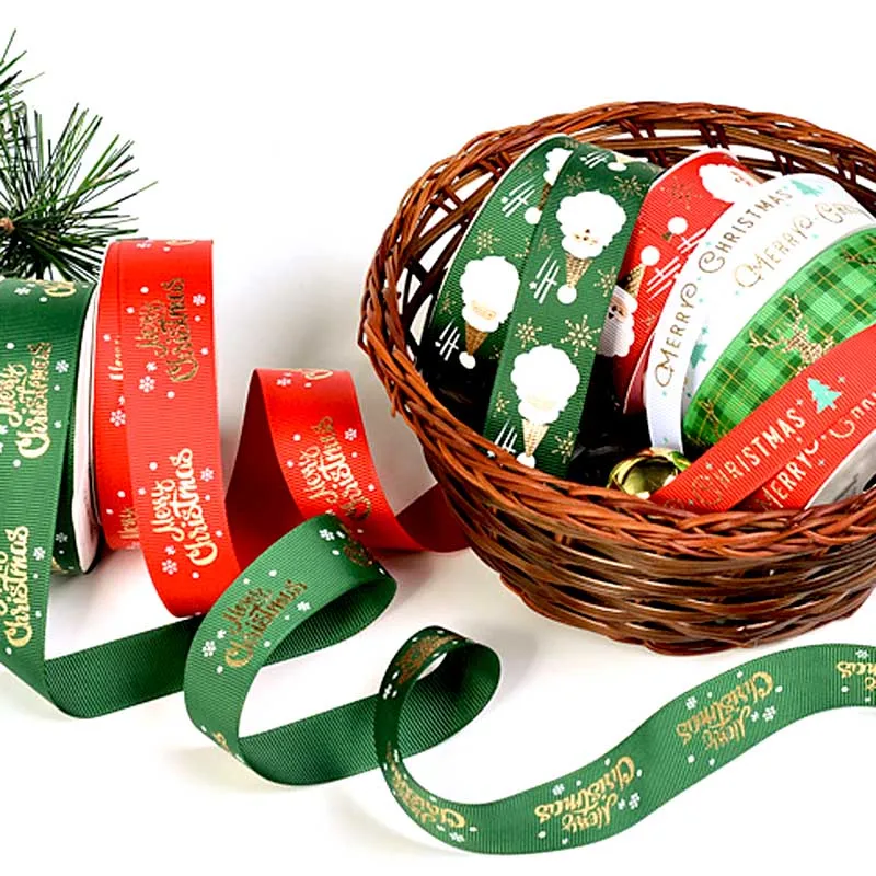 5 ярдов Рождество золочение ленты свадьбы праздника вечерние украшения набор
