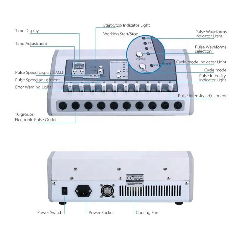 Профессиональный электрический стимулятор мышц потеря веса физический подъем