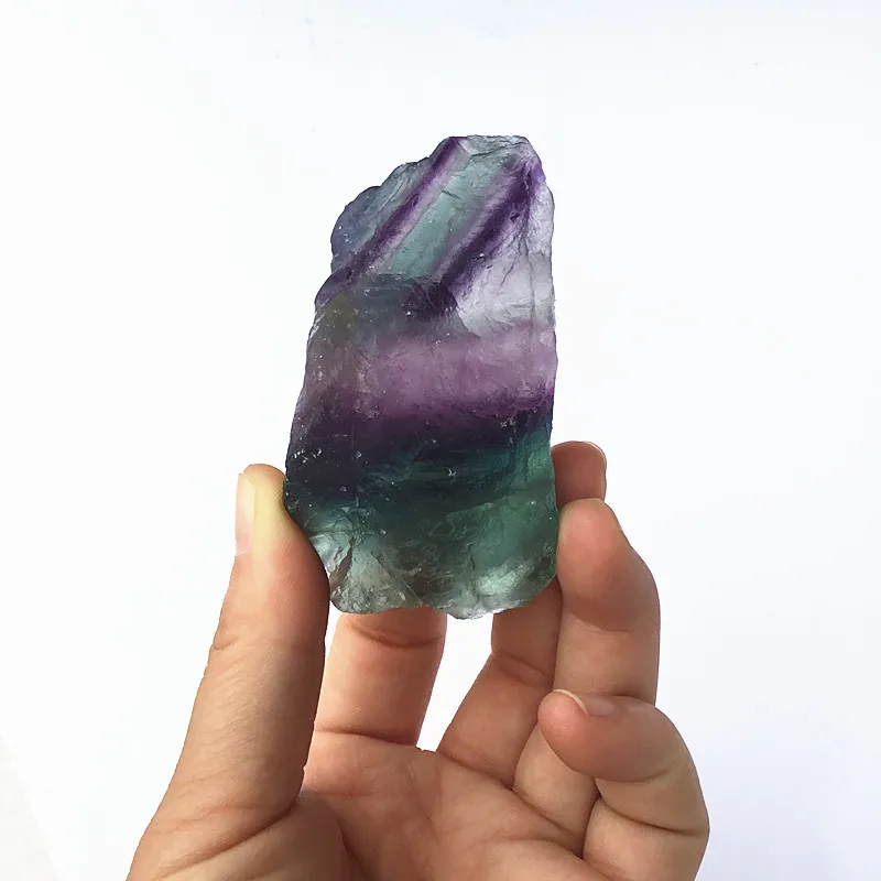 Натуральный Необработанный Радужный флюорит необработанный камень натуральные