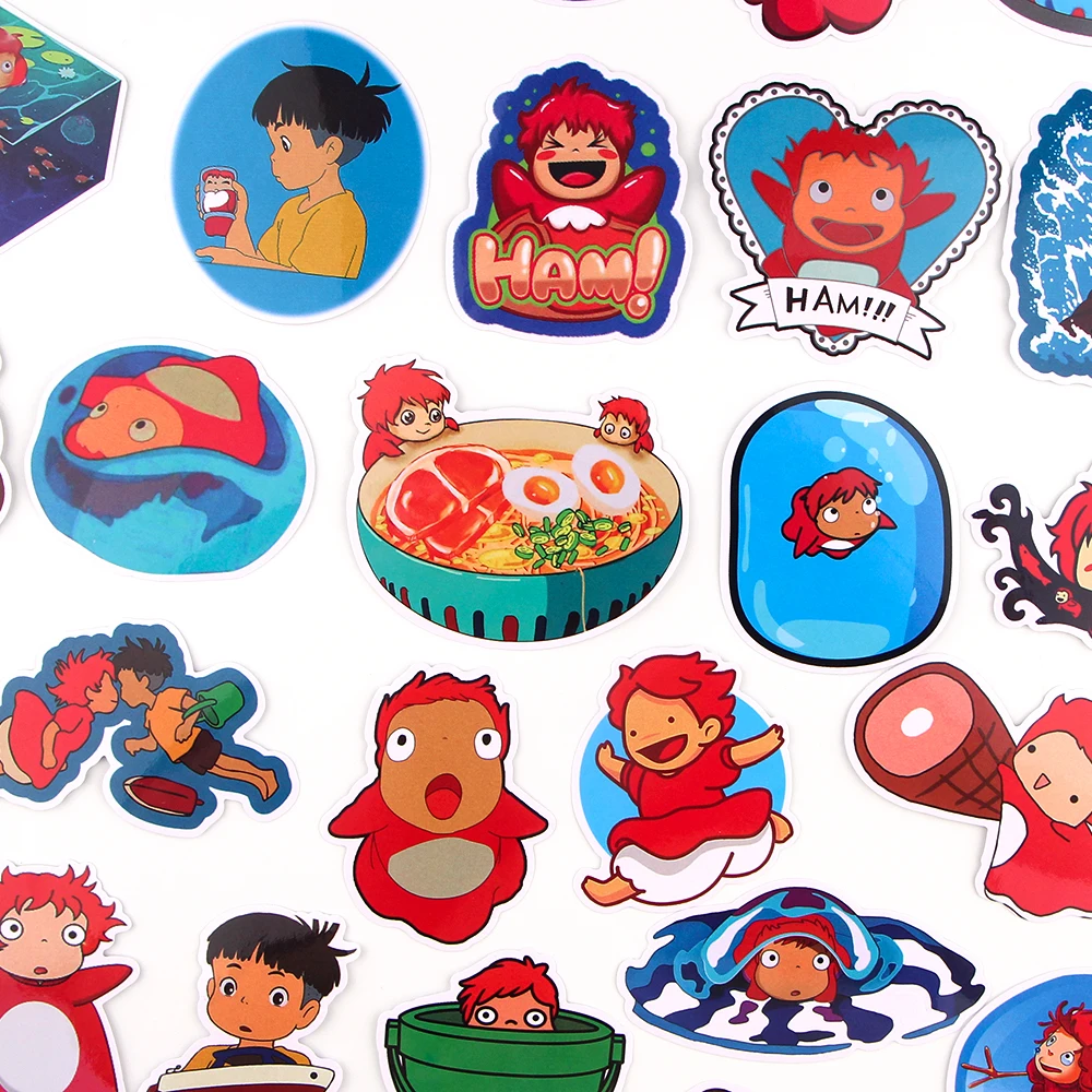 Ransitute R875 36pcs/set Cartoon Scrapbooking Stickers Decal For Guitar Laptop Car Fridge Graffiti Sticker | Компьютеры и офис