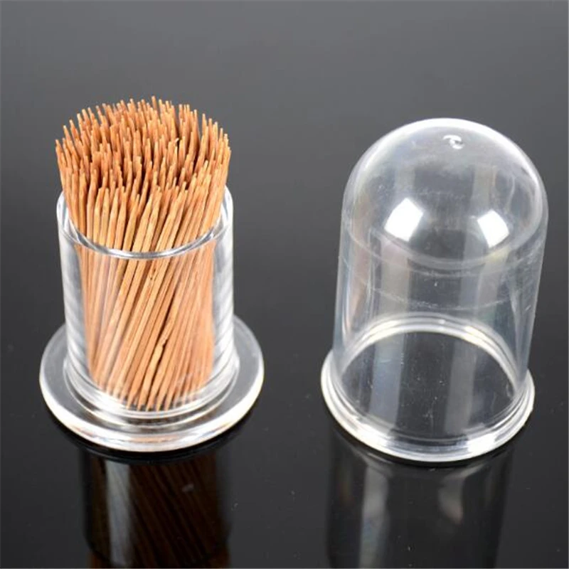 Держатели Для Зубочисток прозрачный Круглый квадратной формы Ресторан домашний