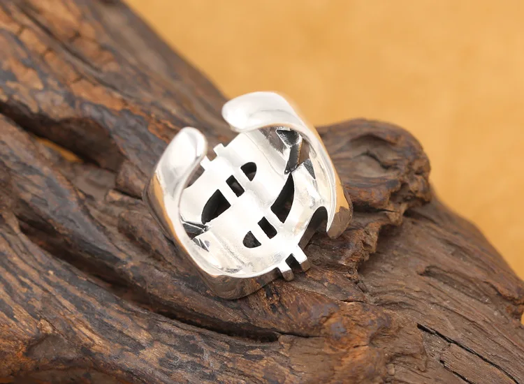 Кольцо мужское из серебра 100% пробы в стиле ретро | Украшения и аксессуары