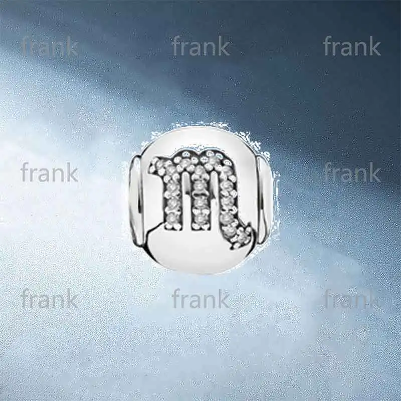 

796041CZ SCORPIO COLLECTION Silver charm with cubic zirconia