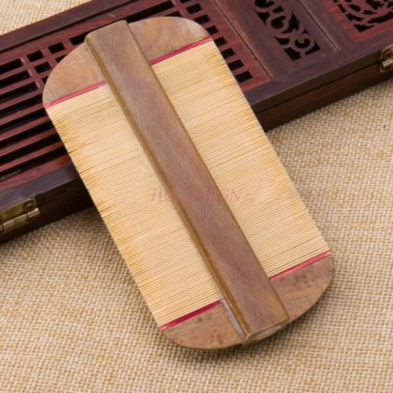 

dandruff comb Super Toothed Tweezers Comb Handmade Bamboo Tweezer Combs Dense Teeth Scraping Eggs Children To Dandruff