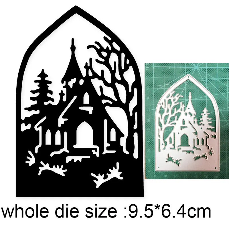 

Craft dies metal cutting dies cut die mold house tree frame Scrapbooking dies paper craft knife mould blade punch stencils dies