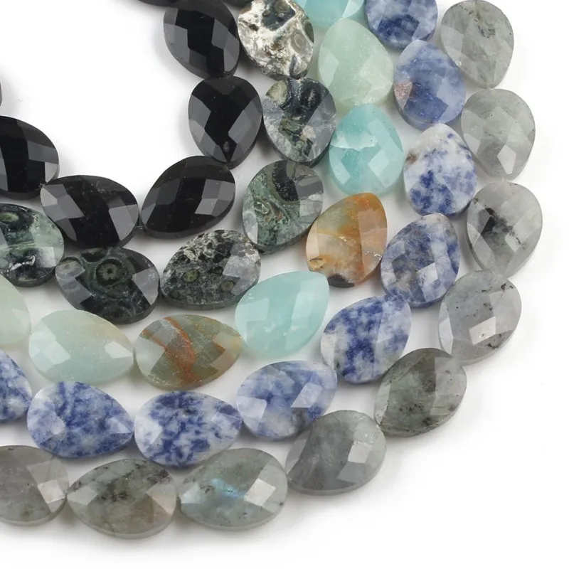 Бусы из камня Агата натуральный драгоценный камень 13 х18 мм Амазонит малахит |