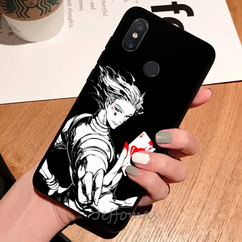 

Anime Hisoka Hunter x Hunter Phone Case For Xiaomi Redmi note 7 8 9 t max3 s 10 pro lite coque shell cover funda