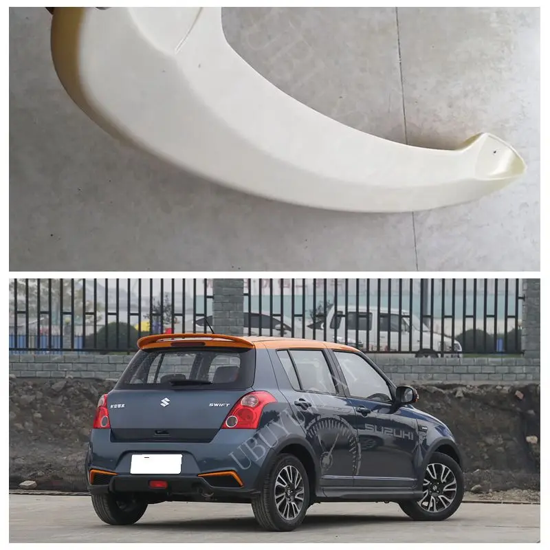 Для Suzuki Swift 2007 2008 2009 2010 2011 2012 2013 ABS спойлер багажника автомобиля заднее украшение в