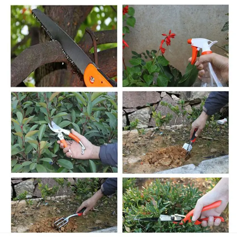 

Garden Tool Set 10 Pcs /set Multi-Functional Garden Kit Practical/Trowel/Rake