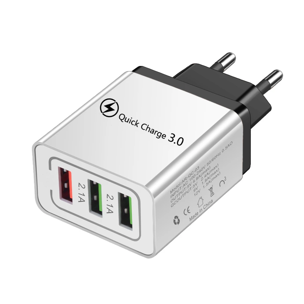 USB зарядное устройство Quick Charge 3 0 для iPhone 11 Pro Max iPad быстрое настенное huawei mate 30 samsung S9