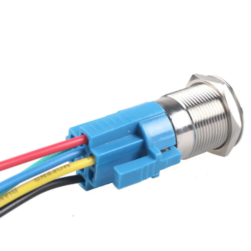 2 шт. 16 мм 12 в автомобильный красный светодиодный светильник ангельский глаз