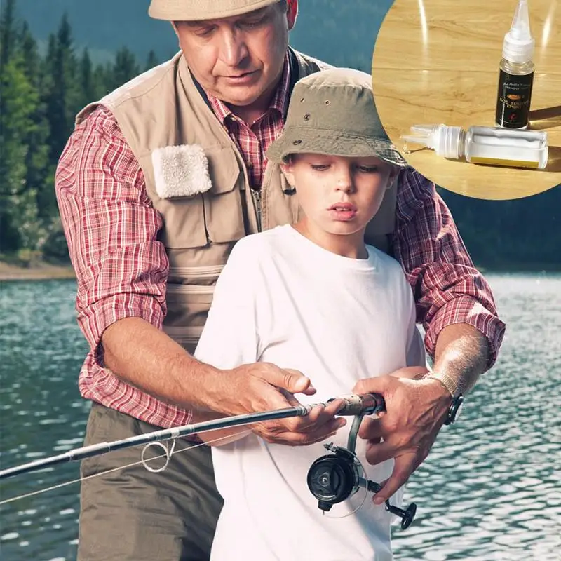 1 Набор 20 мл набор 40 эпоксидная смола рыболовная направляющая клей прозрачный DIY