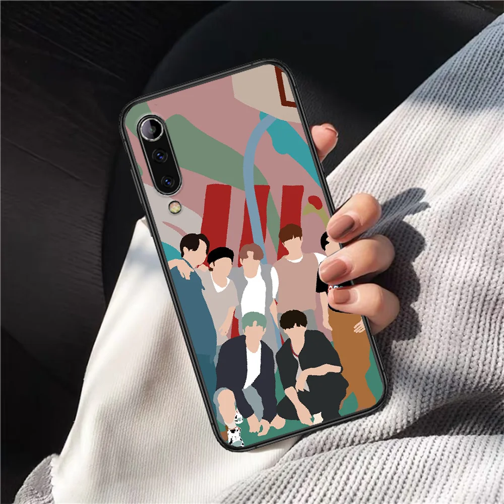 

2020 New Album DYNAMITE Kpop Phone Case For XIAOMI MI Note 8 9 T 10 Pro Lite SE A2 A3 POCO X M MAX 2 3 black Cell Painting