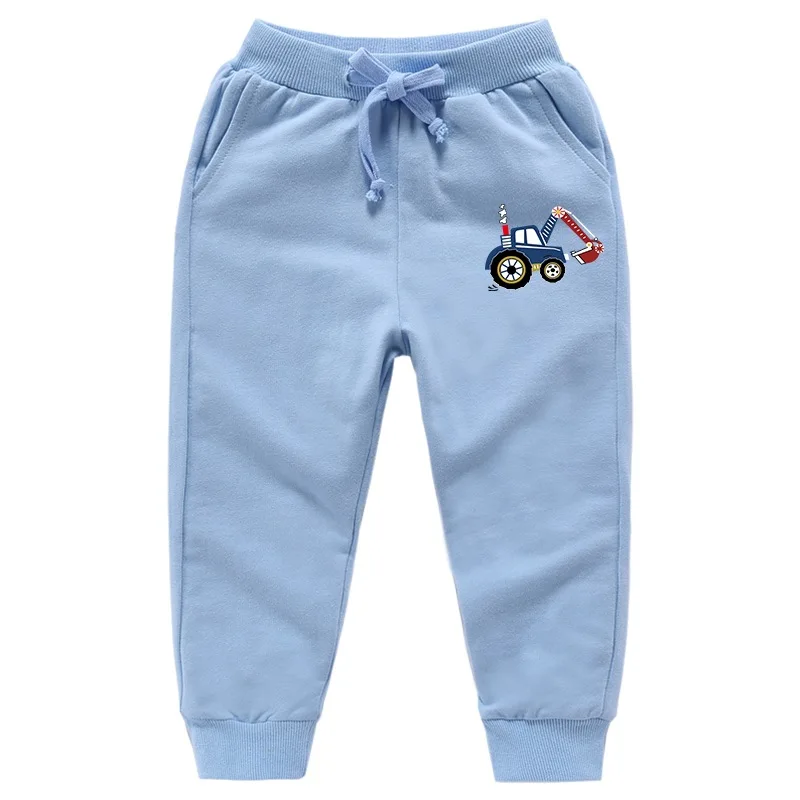 Брюки шаровары детские с мультяшным принтом модные спортивные штаны для школы и