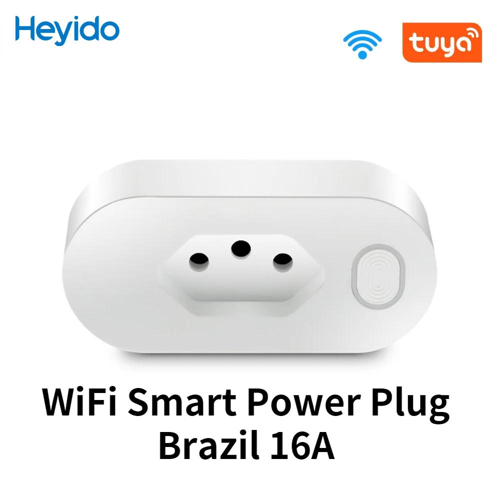 

WiFi Smart Power Plug Brazil 16A Wireless APP Remote Control Socket Voice Control Power Socket Support Alexa Google Assistant