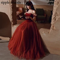 ripple islands homecoming dresses birthday dress red prom dress evening dresses velvet dress luxury banquet womens long skirt