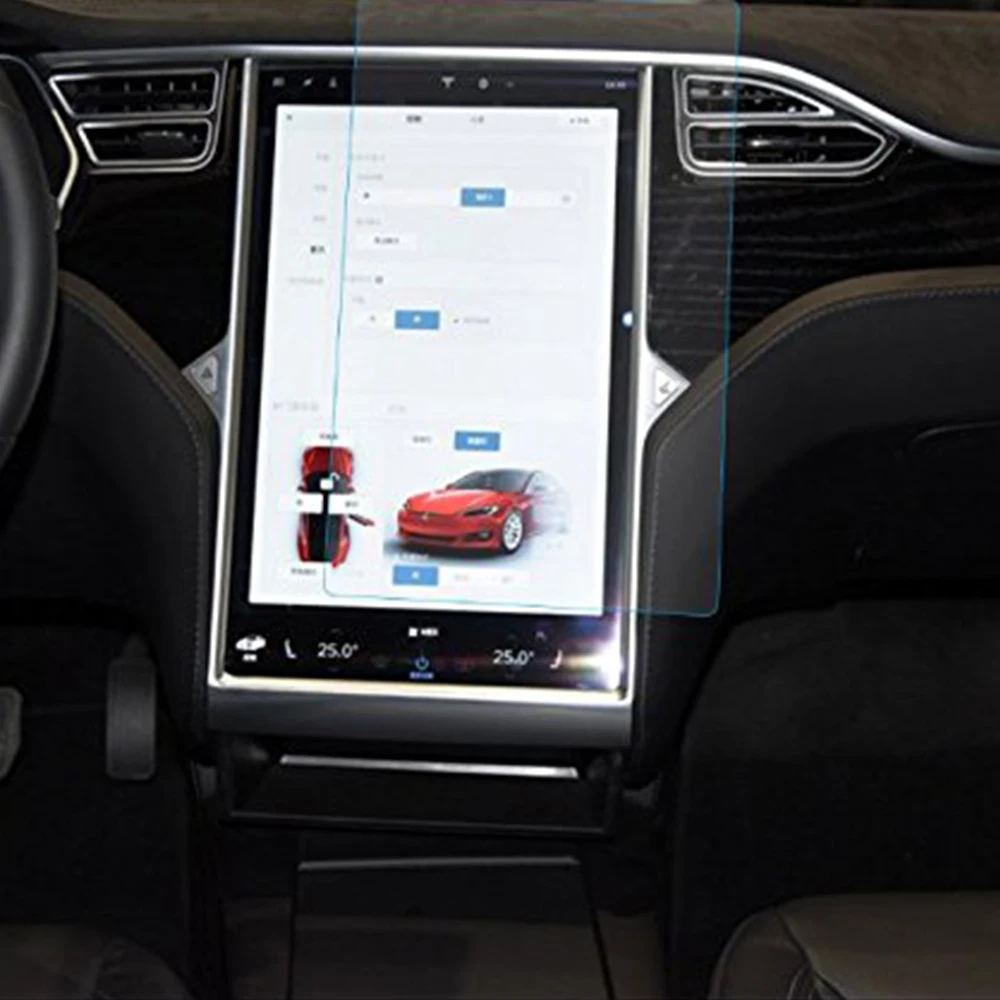 9H High Rigidity Defense Firiction Tempered Glassese For Tesla Model S X Screen Protector | Автомобили и мотоциклы