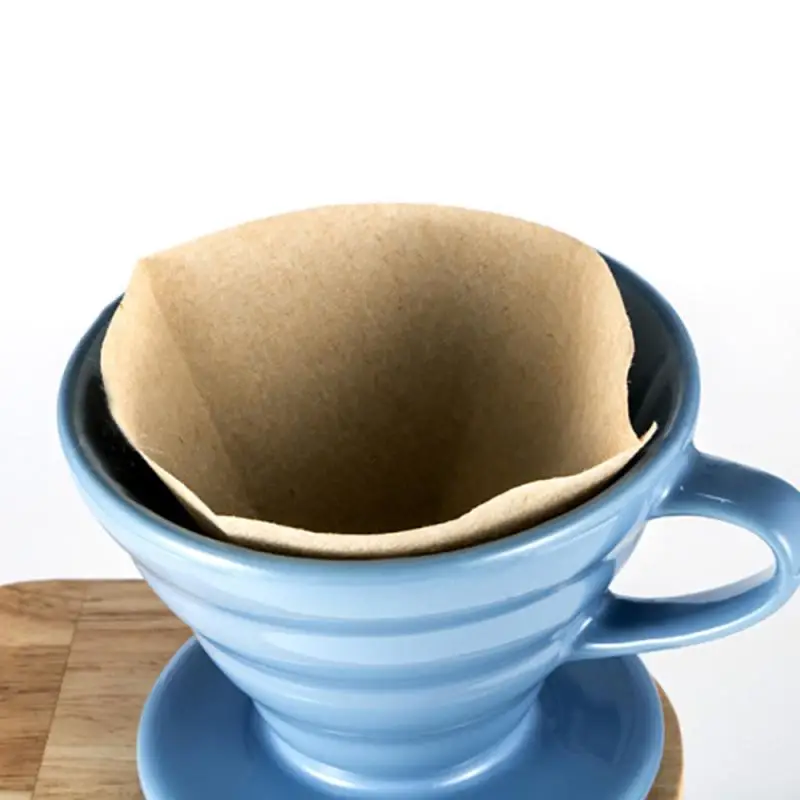 40 штук пакет деревянный оригинальный ручной капельный бумажный фильтр для кофе