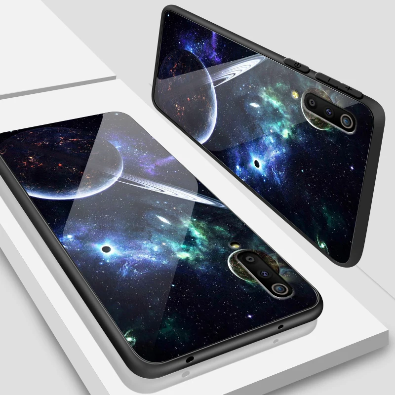 Для samsung Galaxy A40 A10 A20 A30 A50 A8S A6S A70 A80 A90 закаленное Стекло чехол J4Plus M10 M20 M30 Note9 роскошный защитный чехол - Цвет: W319