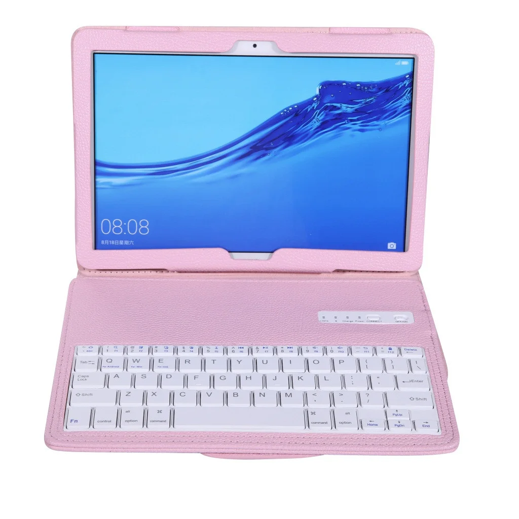 

Бесплатная доставка для Huawei Mediapad T5/c5 10,1 дюймовый чехол + Беспроводная Bluetooth клавиатура чехол Teclado bluetooth inalambrico