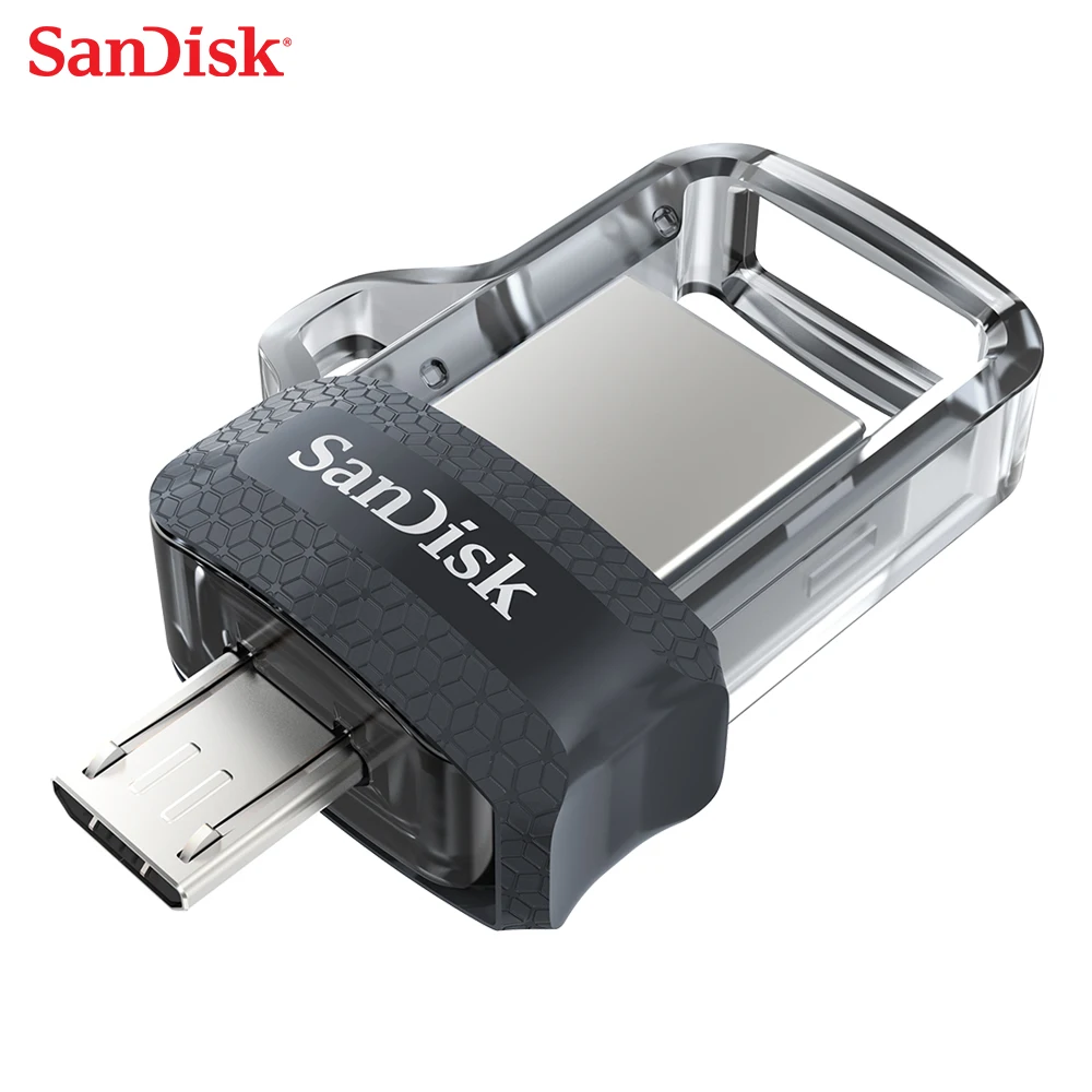 Sandisk 100% Оригинальный мини USB 3 0 двойной OTG флэш накопитель 16 ГБ 32 64 Гб 128 PenDrives для