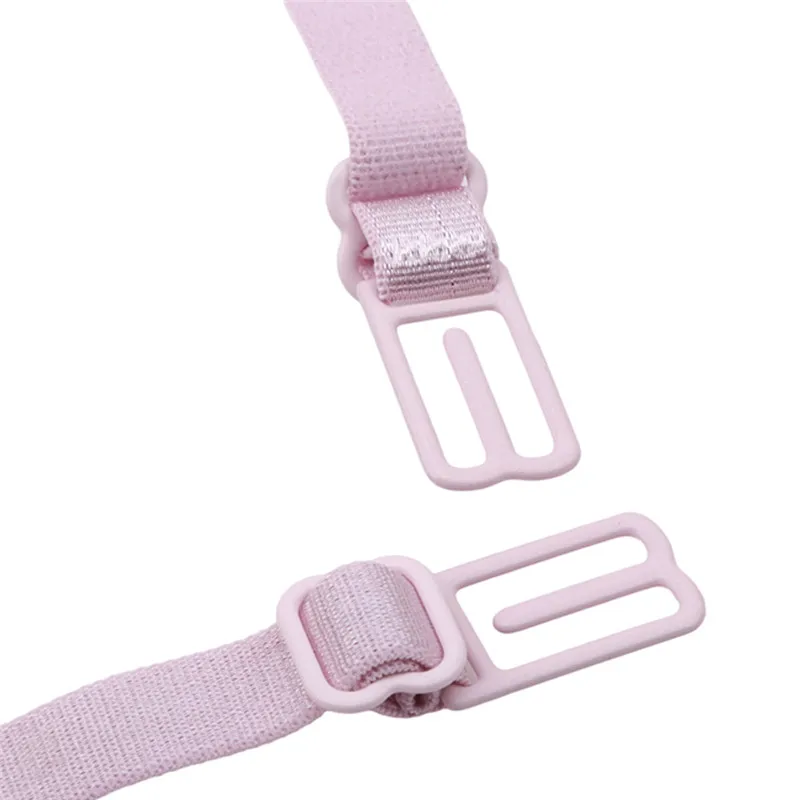 

Women Ladies Anti Slip Bra Strap Double-shoulder Female Holder Buckle Belt With Back Hasp All Match Invisible Elastic Straps