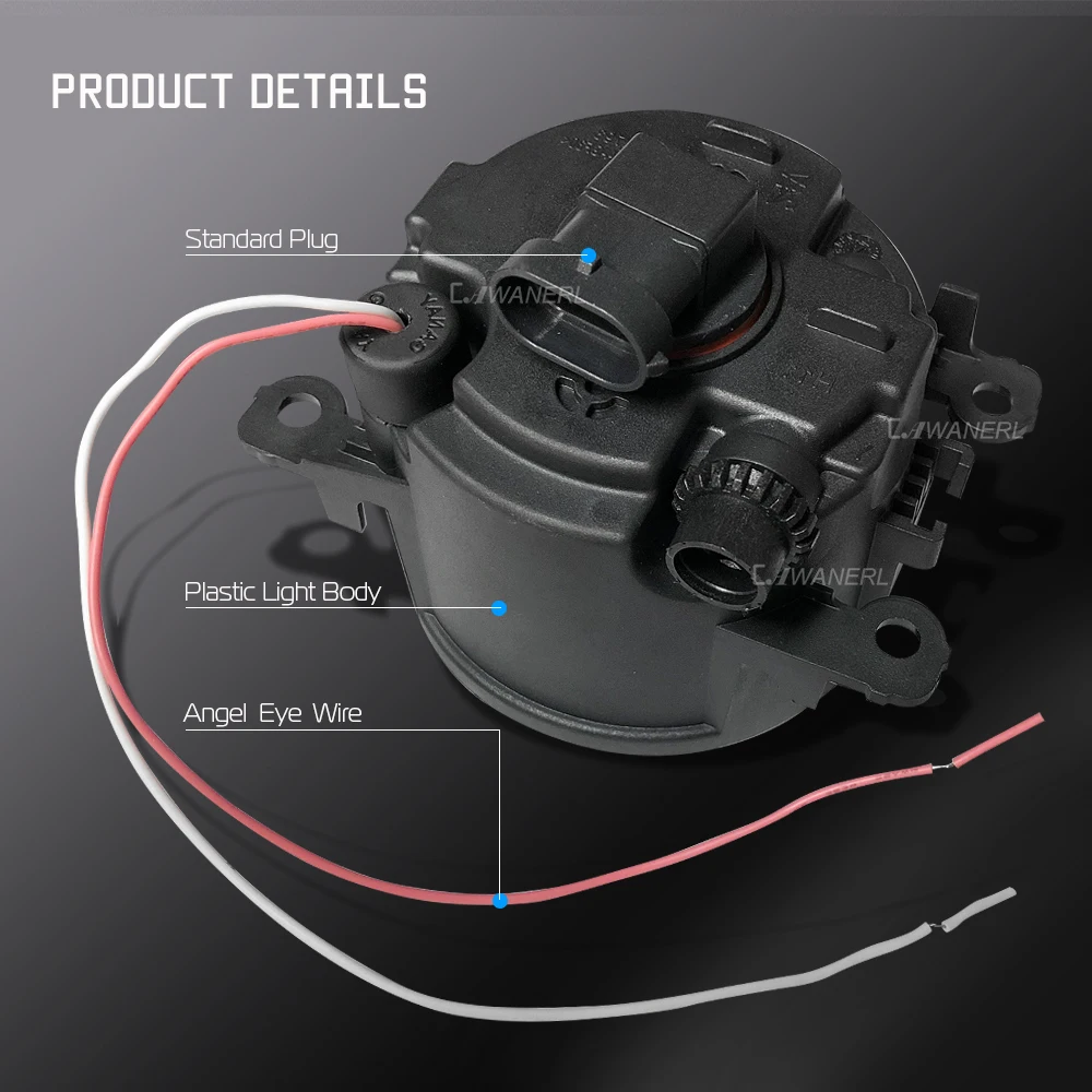 2 шт. светодиодсветодиодный противотуманные светильник ры Cawanerl для Dacia Solenza Hatchback