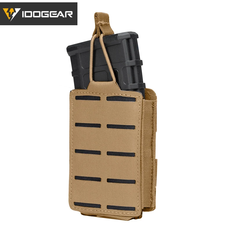 IDOGEAR Тактический LSR 556 лазерная резка Магнитная сумка Singel Mag Carrier MOLLE для