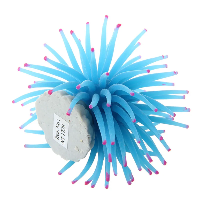 Аквариумный аквариумный искусственный цвет украшение синий цвет|Декорации| |