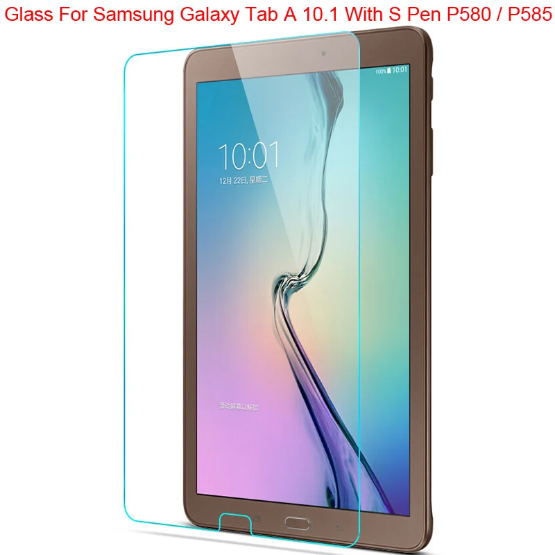 Защита экрана из закаленного стекла для Samsung Galaxy Tab A / A6 10 1 дюйма с S Pen 2016 фото и