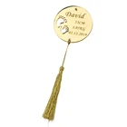 Деревянное зеркало с гравировкой и кисточкой, 6 см