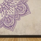Квадратная искусственная Съемная половина Мандала виниловая для украшения гостиной Йога креативный домашний декор для спальни переводная картинка HQ894