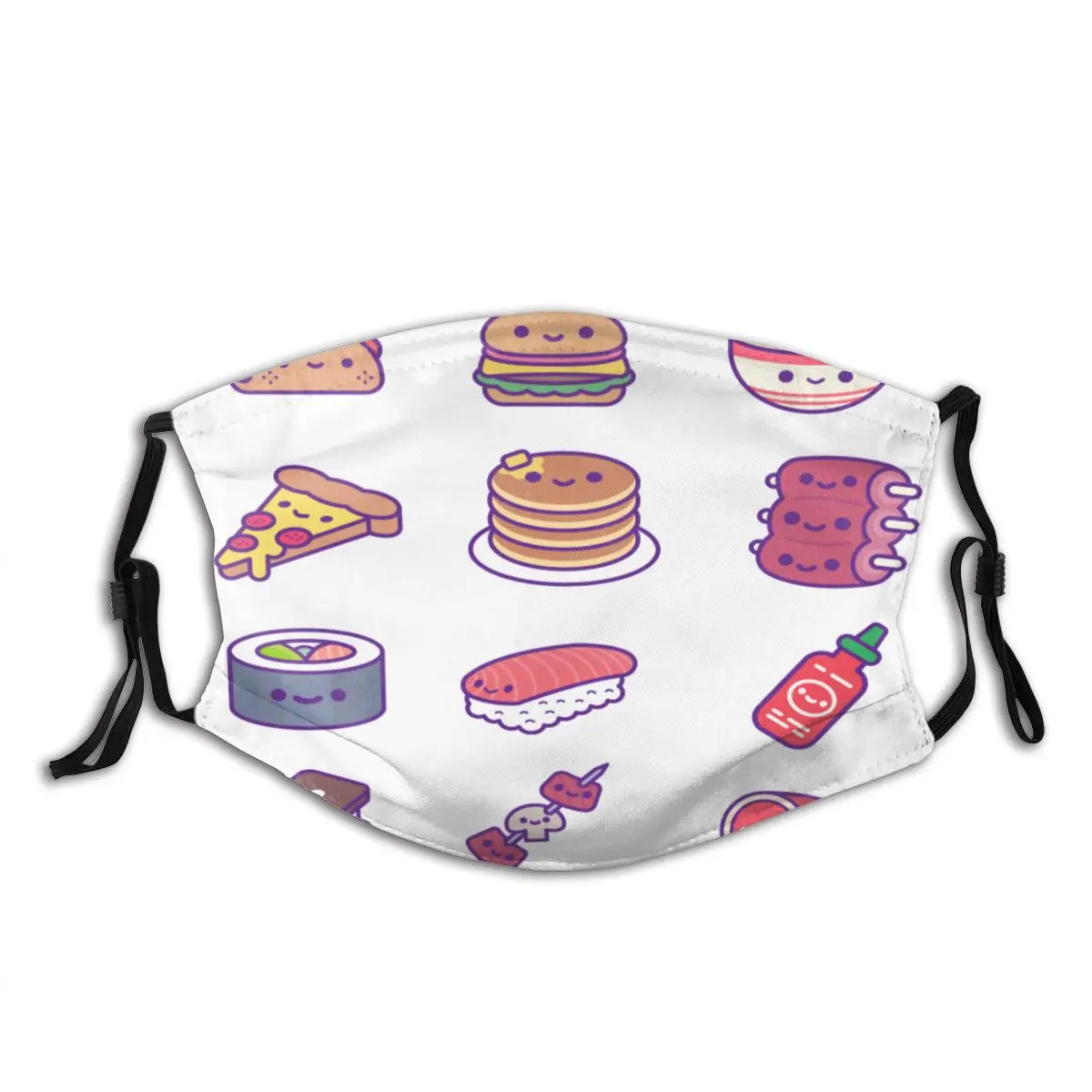 Японские суши с забавными выражениями лица для мужчин и женщин уличные виды