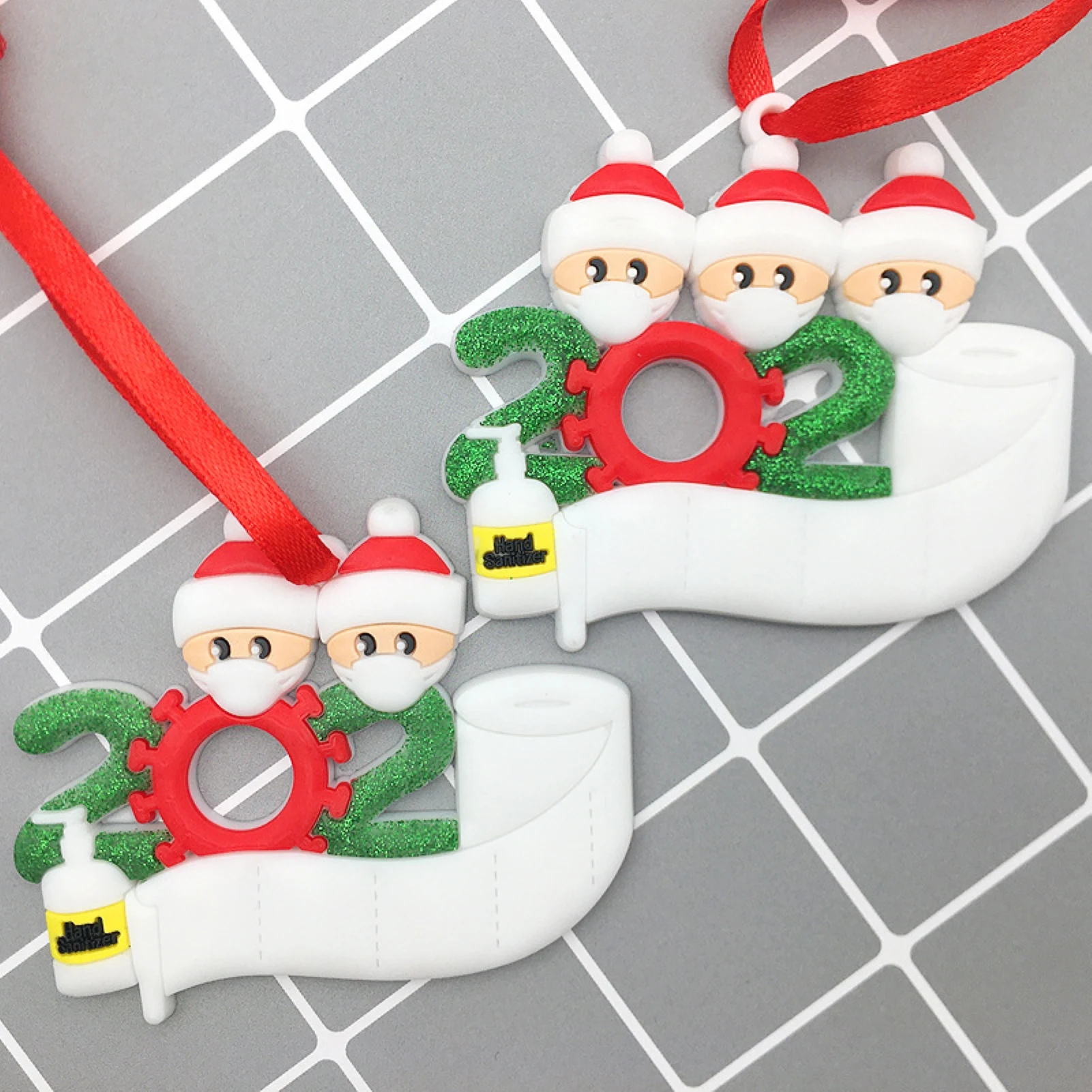 Самодельная ручная роспись чехол для лица Санта-Клауса 2020 туалетная бумага