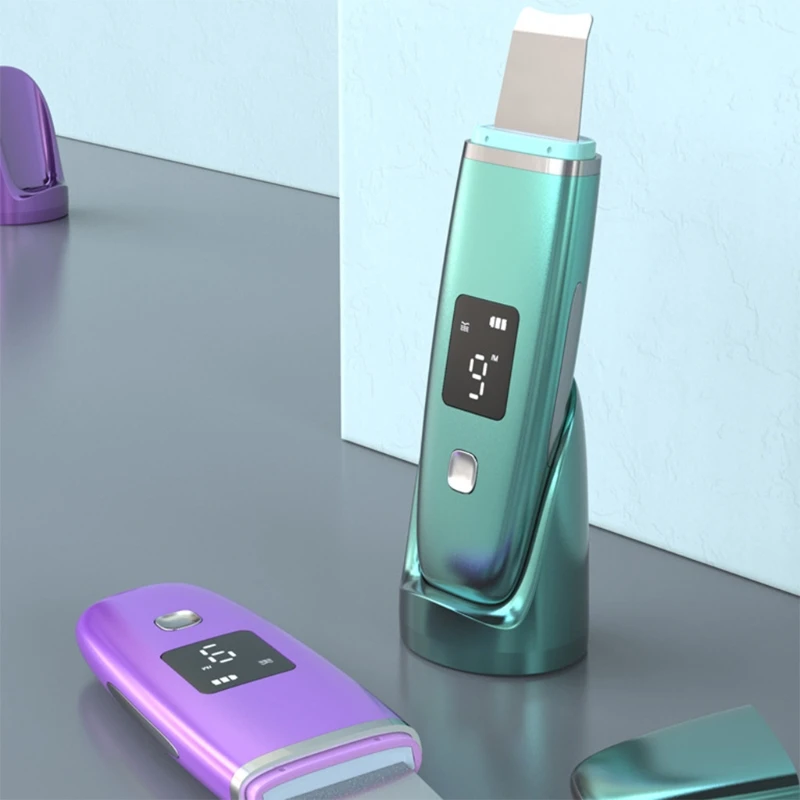 

Шпатель для чистки кожи лица, шпатель для удаления черных точек с ЖК-экраном, многофункциональный инструмент для подтяжки лица с зарядным у...