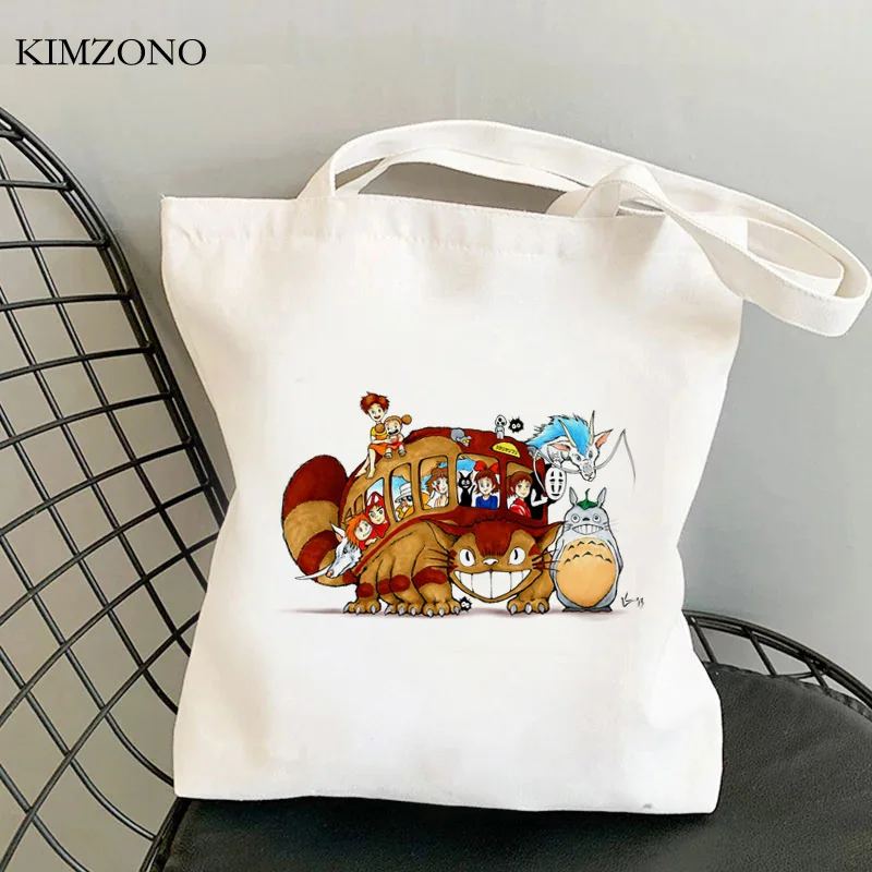 

Сумка для покупок Totoro сумка для продуктов, тканевая многоразовая сумка, reciclaje ecobag, сумка-тоут