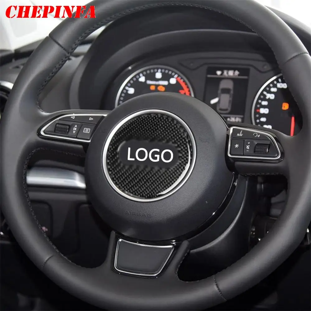 Автомобильное кольцо на руль из углеродного волокна отделка наклейка с
