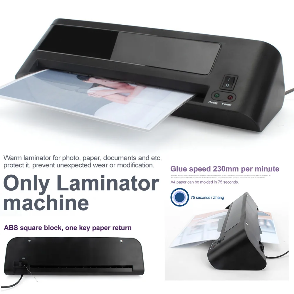Профессиональный практичный документ фото A4 горячий ролик ламинатор машина