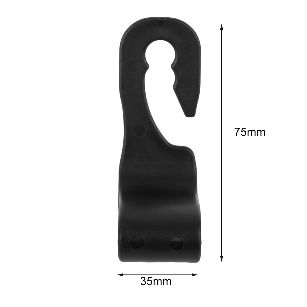 

4pcs Universal Car Headrest Hook Seat Back Hanger Holder Vehicle Organizer for Handbags Purses Coats and Grocery Bags