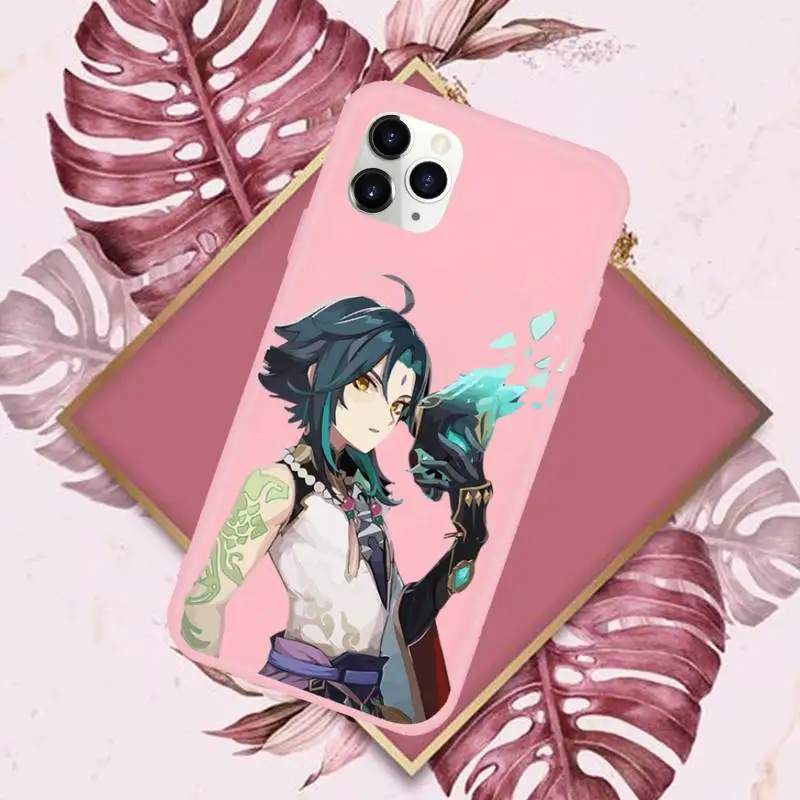 

Genshin Impact Game Phone Case Candy Color for iPhone 11 pro XS MAX 8 7 6 6S Plus X 5S SE 2020 XR