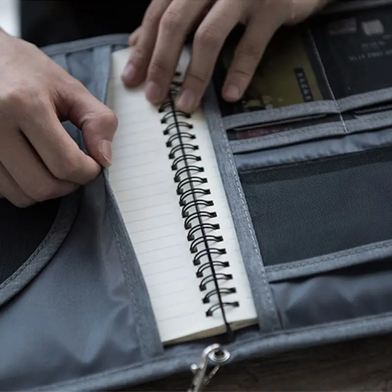 

Documents Bag Files Organizer Business Card Holder Stationery Bag LX9F