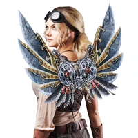 steampunk angel wing kids mechanical gear aerofoil prop bird costumes alary cosplay anime accessory retro decorate carnival