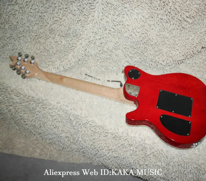 Оптовая продажа электрическая гитара Cherry Burst Wave кленовый гриф OEM из Китая | Спорт и